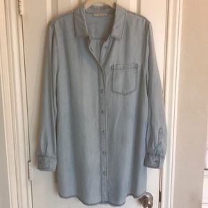Soft Surroundings Blue Denim Shirt